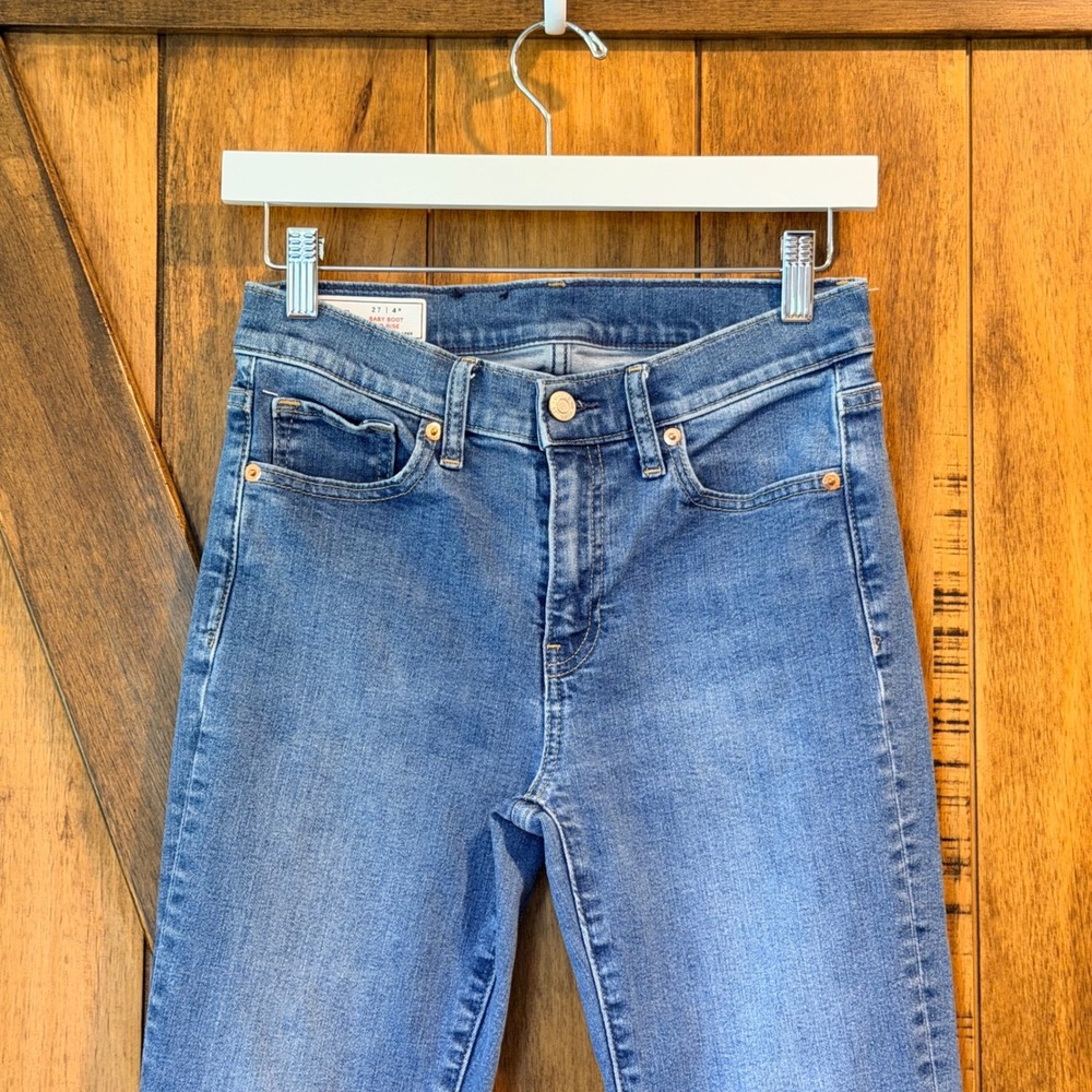 Gap Baby Boot Mid Rise Jeans Size 27/4 Women's Medium Wash Blue Denim Regular - Picture 4 of 8